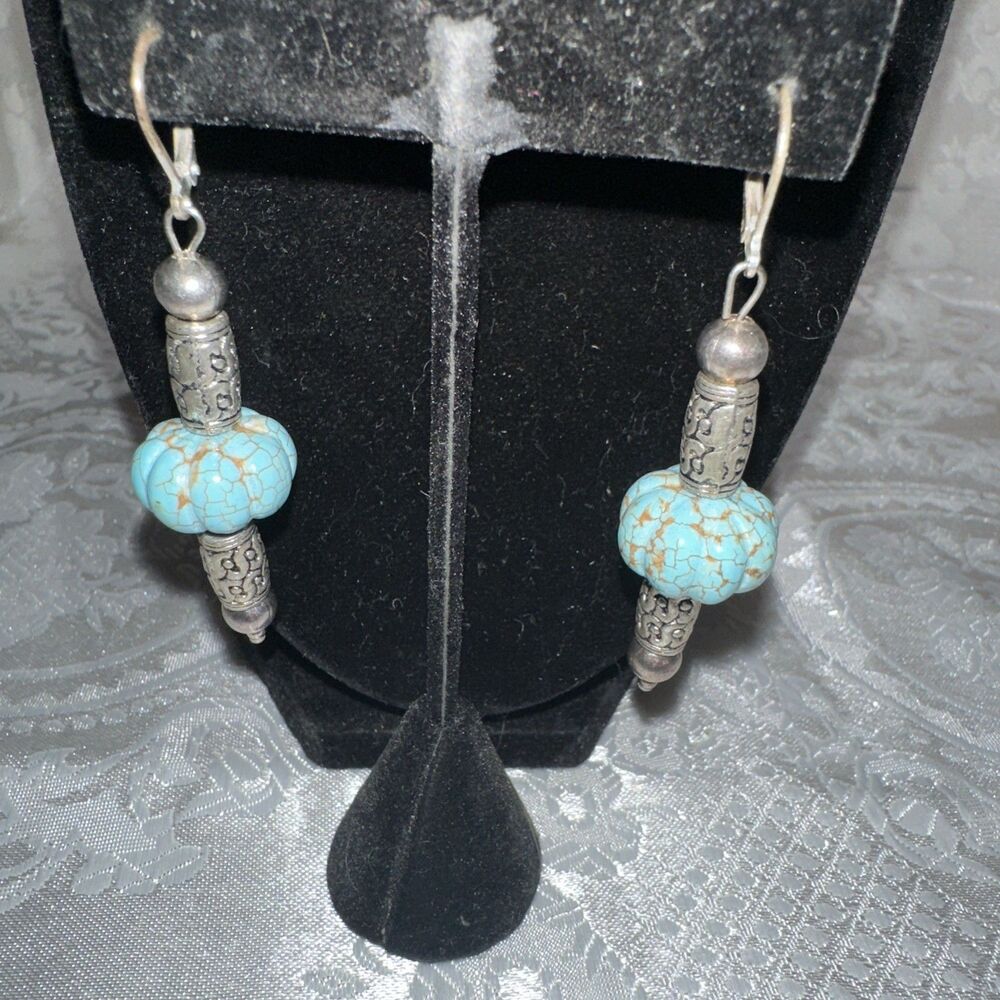 Turquoise Bead Earrings